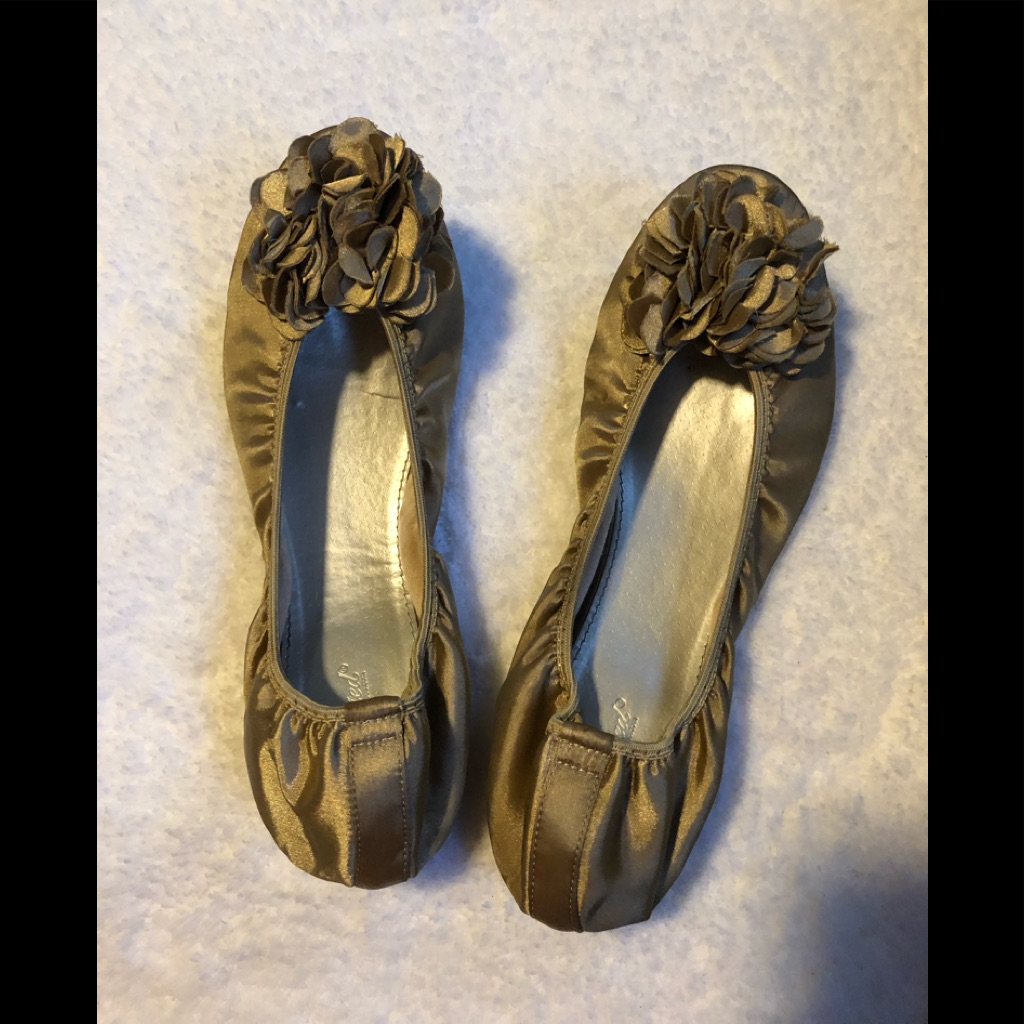 756 GoldishBronze Ballerina Slippers